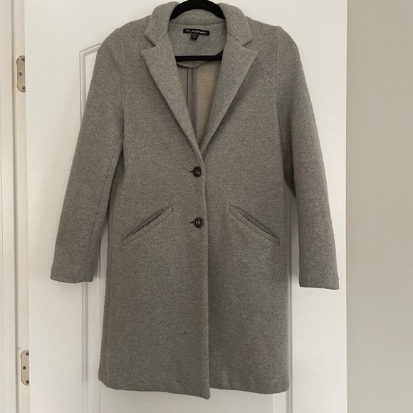 Zara TRF Outerwear Peacoat in Grey Knit - Picture 2 of 7